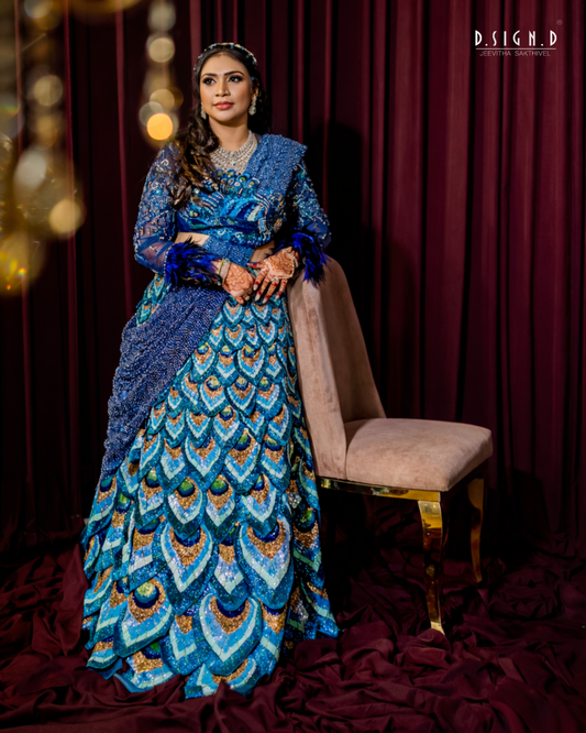 Regal Peacock Lehenga