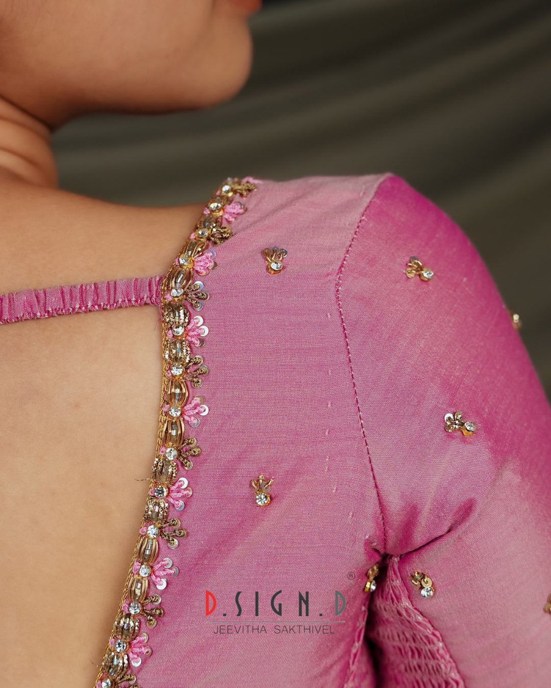 Anika - Pastel Pink Size flex Blouse