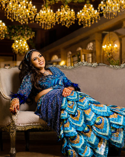 Regal Peacock Lehenga