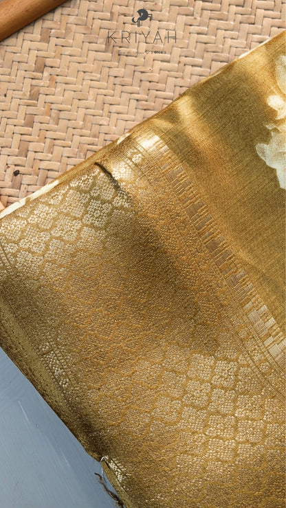 DOLA SILK SAREE WITH CHECK DESIGN MUSTARD