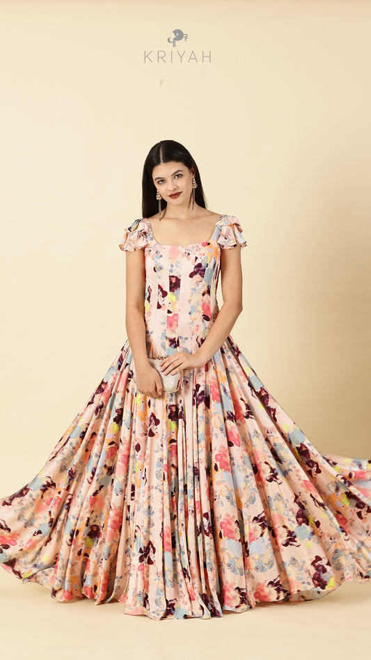 Magnolia- pastel  corset gown