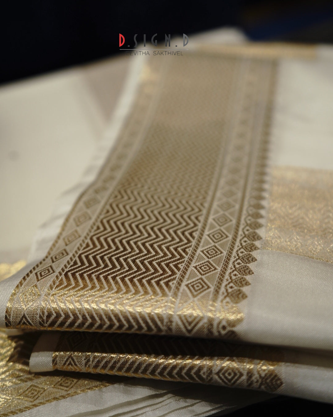 Classic- white fine silk dhoti set