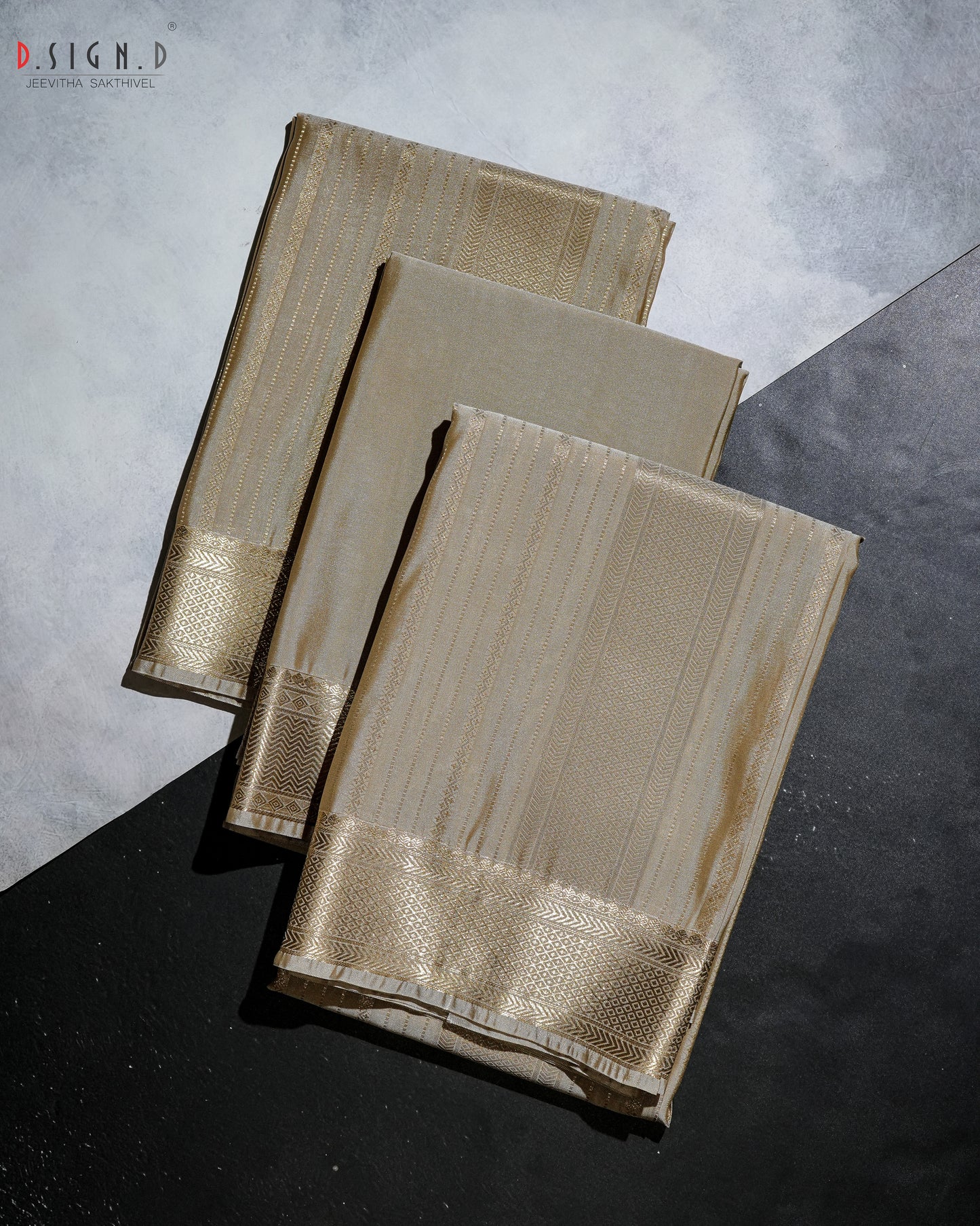 Gold Tissue Kurta & Silk Dhoti Set | Seen on Ravi Mohan