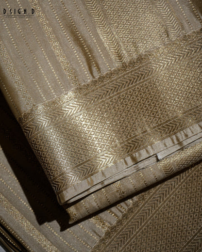 Gold Tissue Kurta & Silk Dhoti Set | Seen on Ravi Mohan