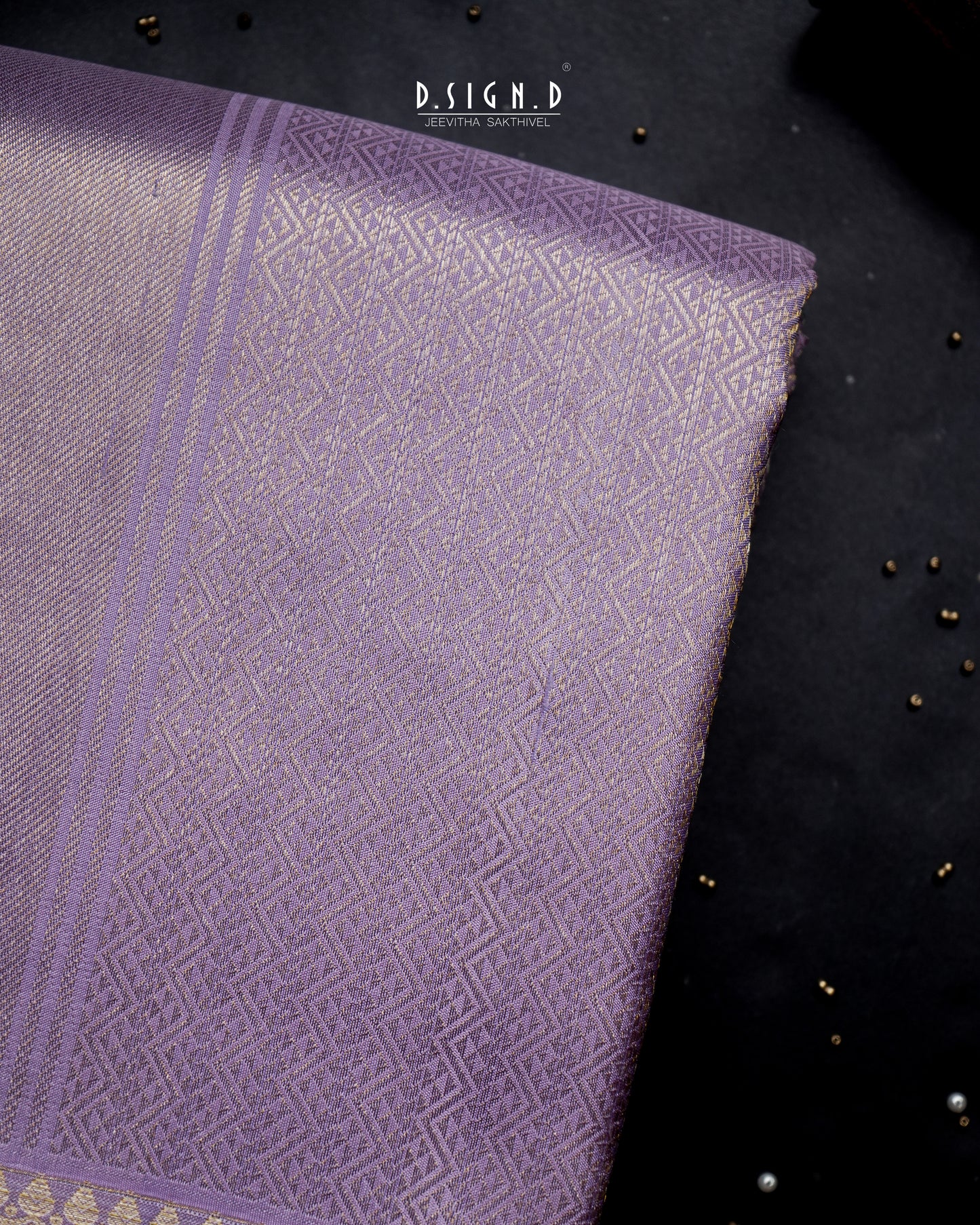 2G ZARI GOLD - PASTEL LUMINA PURE SILK DHOTI SET -  LILAC