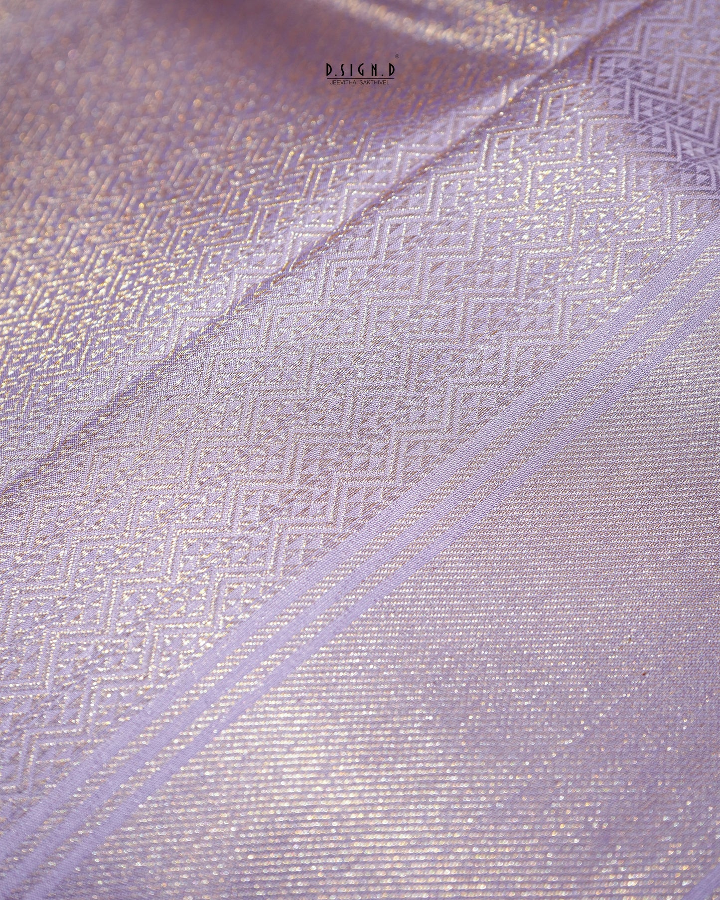 2G ZARI GOLD - PASTEL LUMINA PURE SILK DHOTI SET -  LILAC
