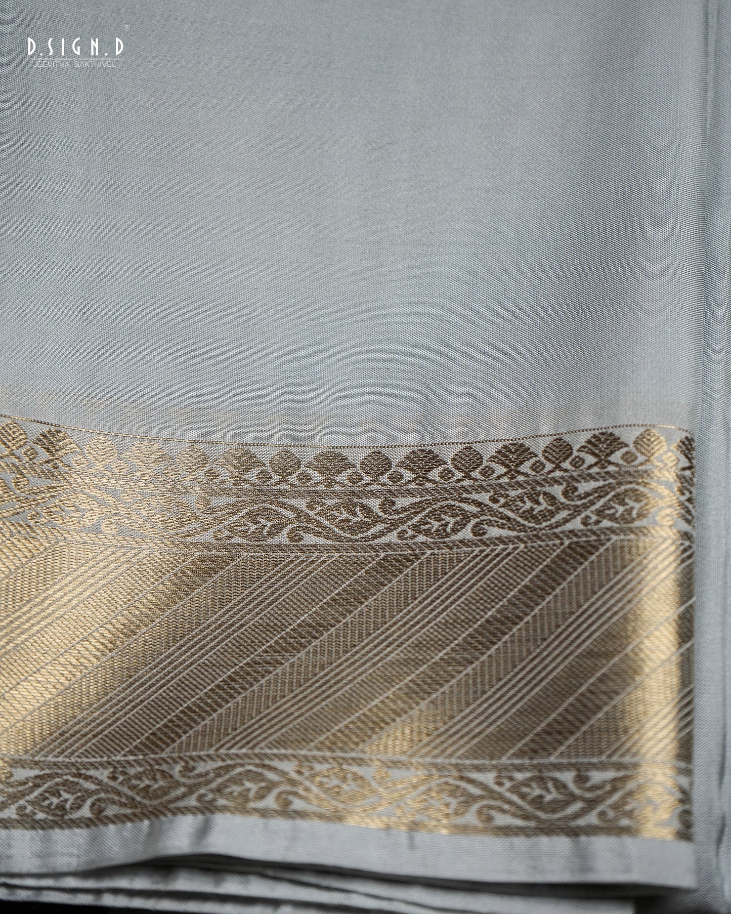 PARAMPARA GREY FINE SILK DHOTI SET