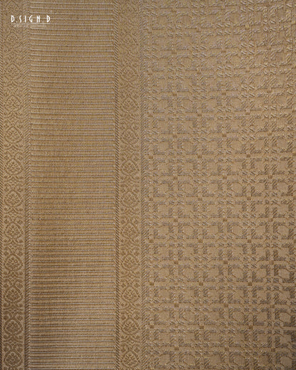 VAJRA TISSUE FINE SILK DHOTI SET- GOLD