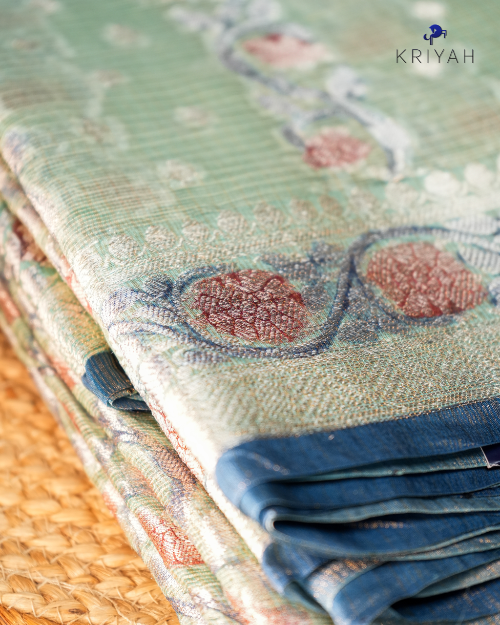 Tissue Kota Saree - Green