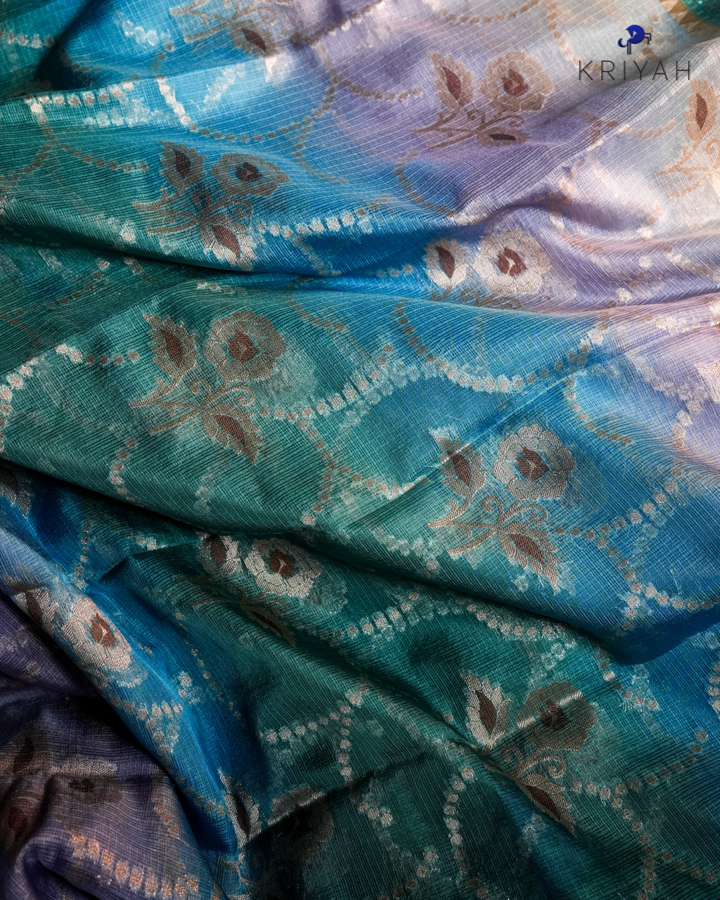 Banarasi Kota Saree in Multi-Dye Shade