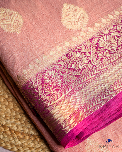 Banarasi  Saree - Peach