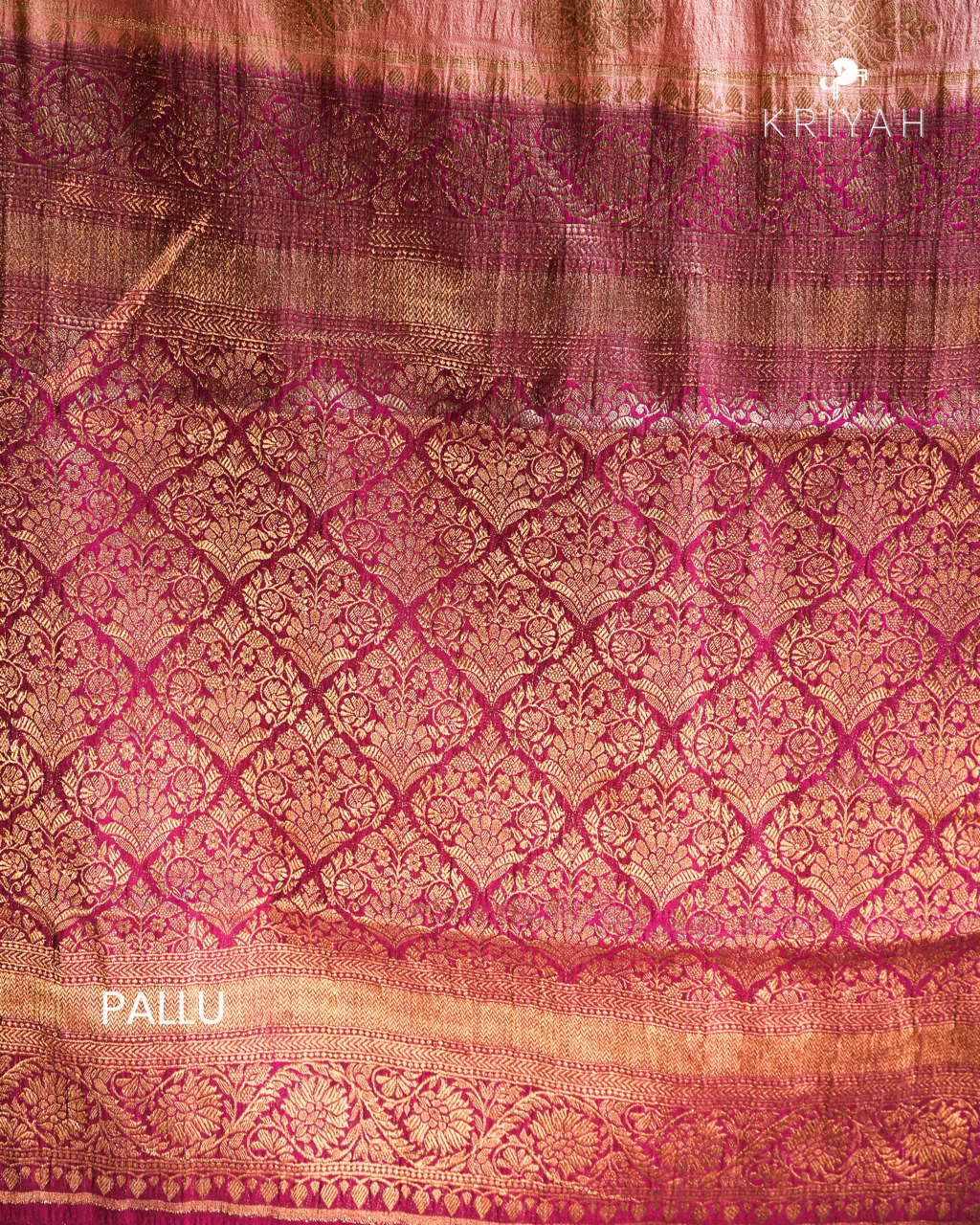 Banarasi  Saree - Peach