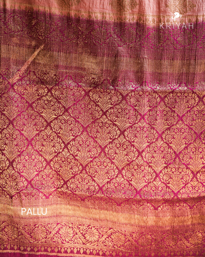 Banarasi  Saree - Peach