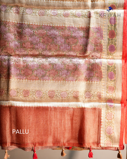 Tissue Kota Saree - Gold