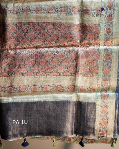 Tissue Kota Saree - Green