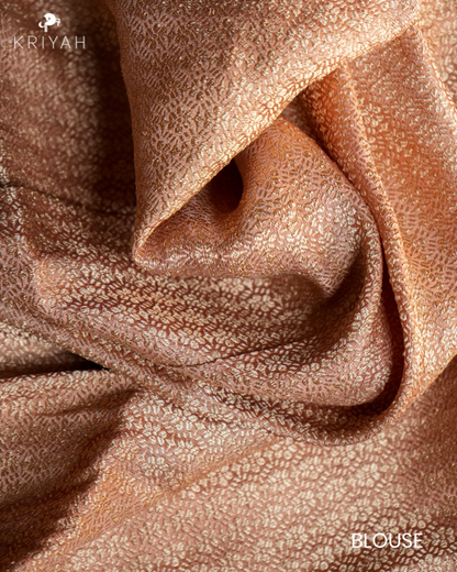 Chiniya silk Saree - Lemon Yellow