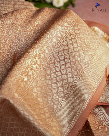 Chiniya silk Saree - Lemon Yellow