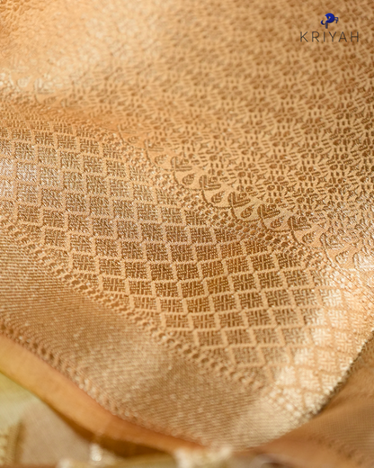 Chiniya silk Saree - Powder Yellow
