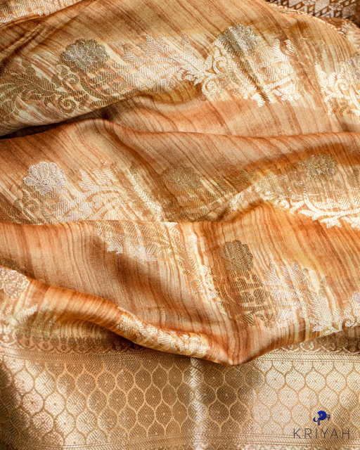 Chiniya silk Saree - Mustard