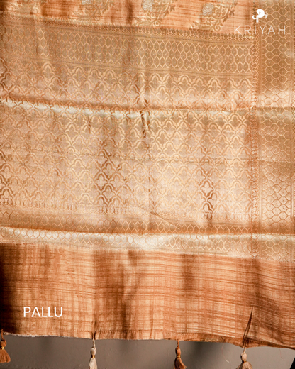 Chiniya silk Saree - Mustard
