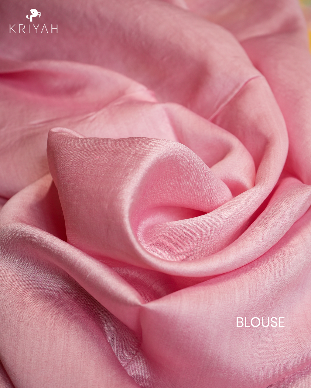 Embroidered Organza Saree - Pink