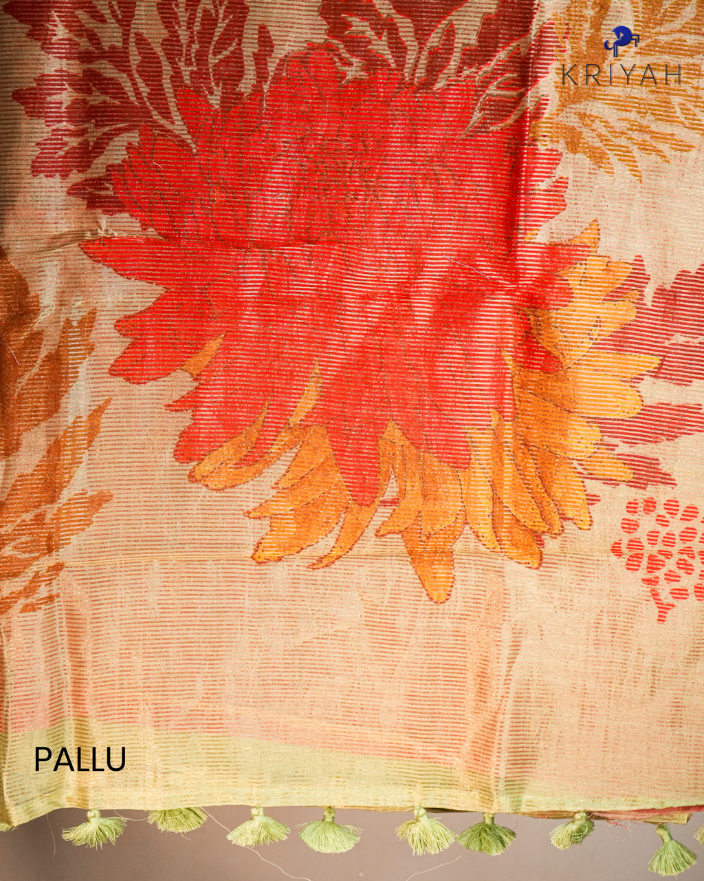 Tissue Organza Saree - Green