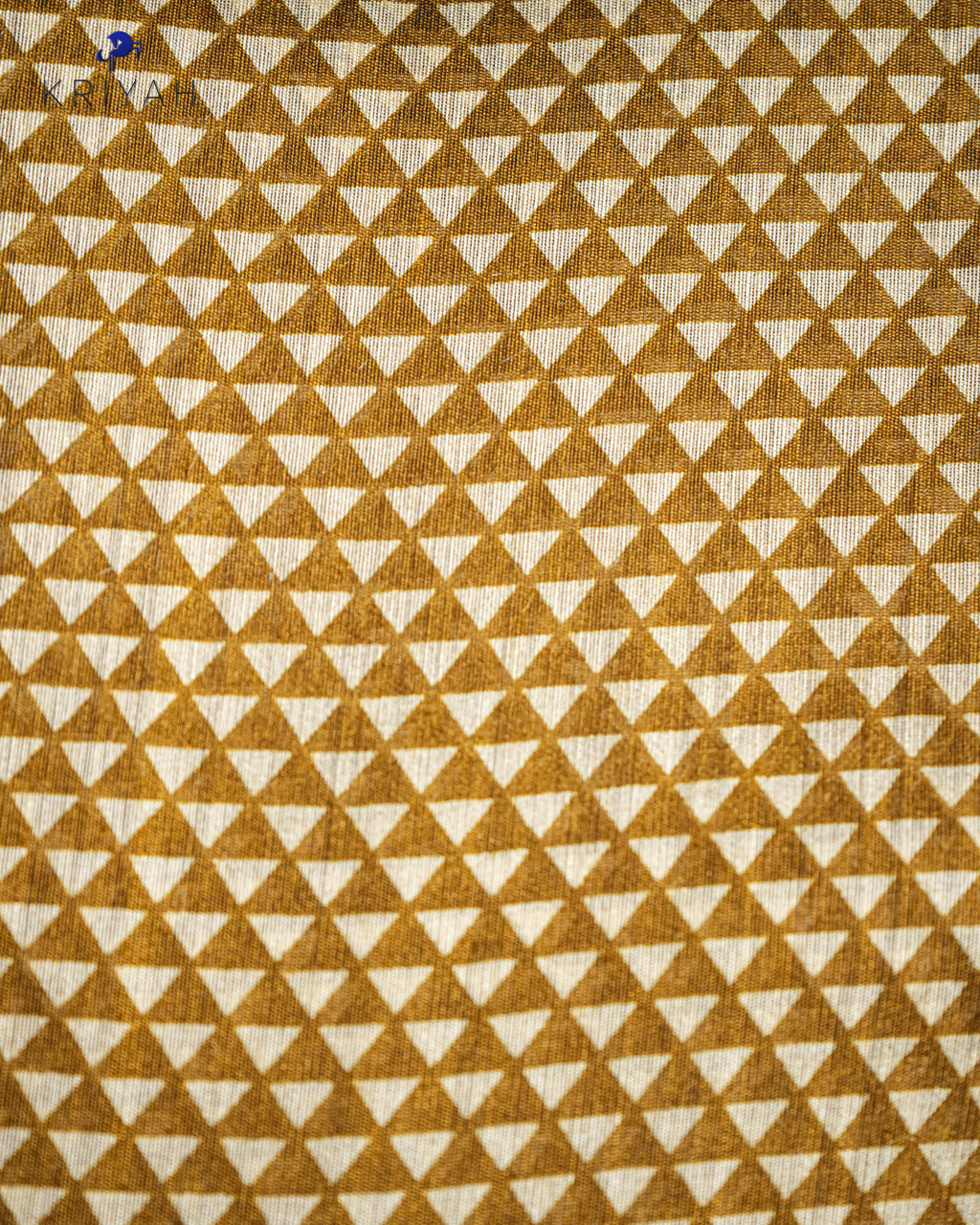 OLIVE MEDALLION ELEPHANT MOTIF CHANDERI SILK SAREE