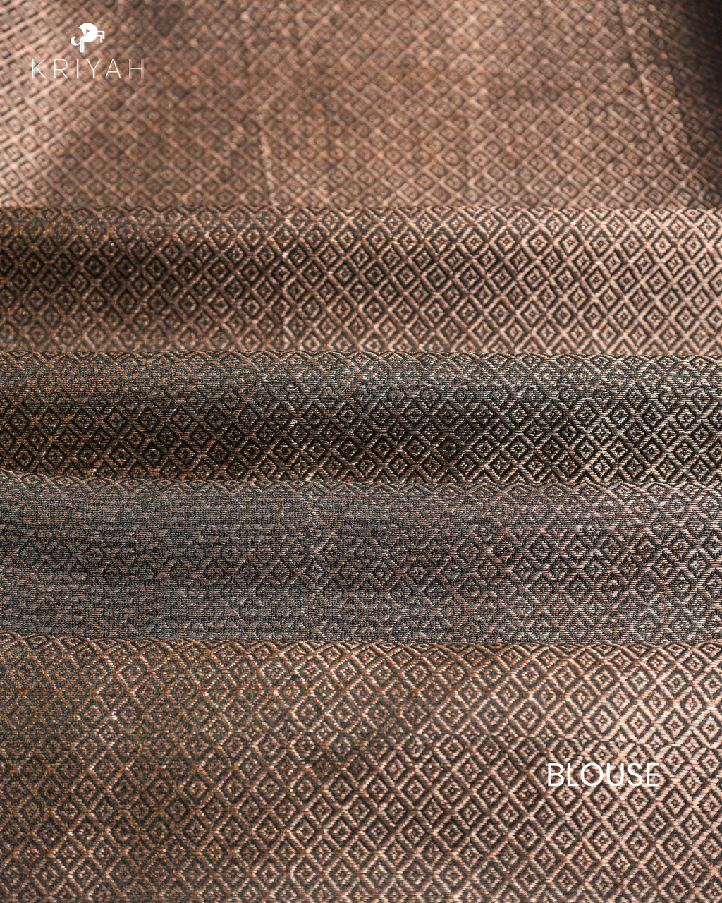 MUNGA TUSSER SAREE - BLACK