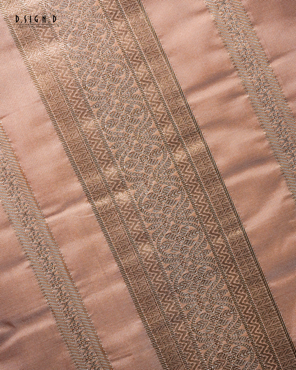 ROSE GOLD FINE SILK DHOTI SET SUTRA