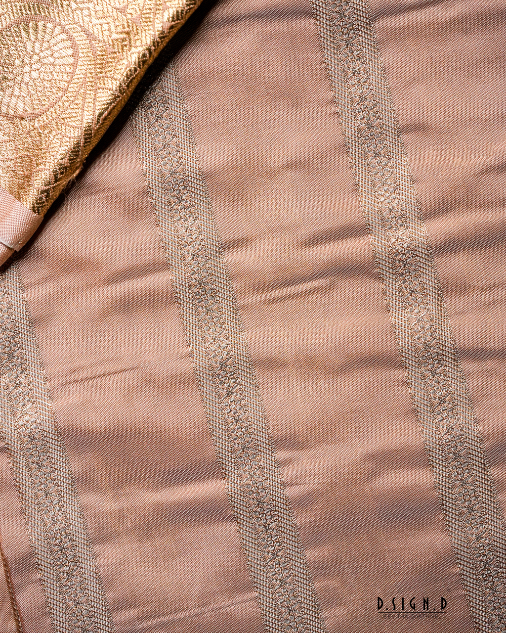 ROSE GOLD FINE SILK DHOTI SET SUTRA