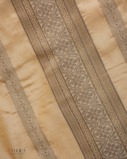 GOLD FINE SILK DHOTI SET SUTRA