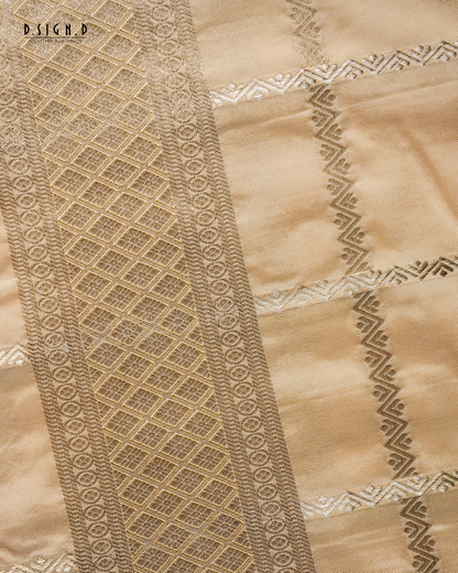 KATTAM SOFT SILK DHOTI SET  - GOLD
