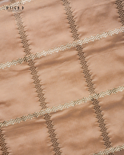 KATTAM FINE SILK DHOTI SET  - COPPER