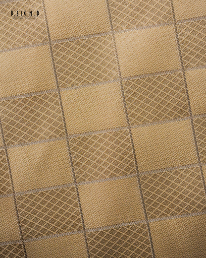 GOLD  TISSUE KATTAM FINE SILK DHOTI SET - BRIDAL