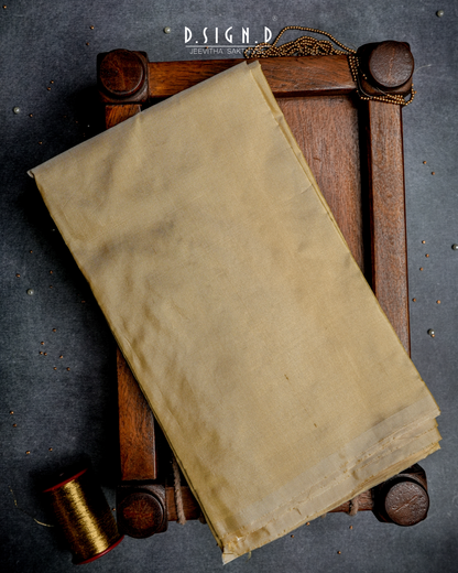 GOLD PURE SILK HANDLOOM STRIPED DHOTI