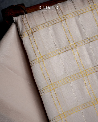 PRIMROSE PURE SILK HANDLOOM DHOTI WITH SHIRT