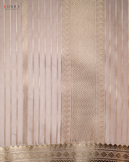 Beige Fine silk dhoti Set - Bridal