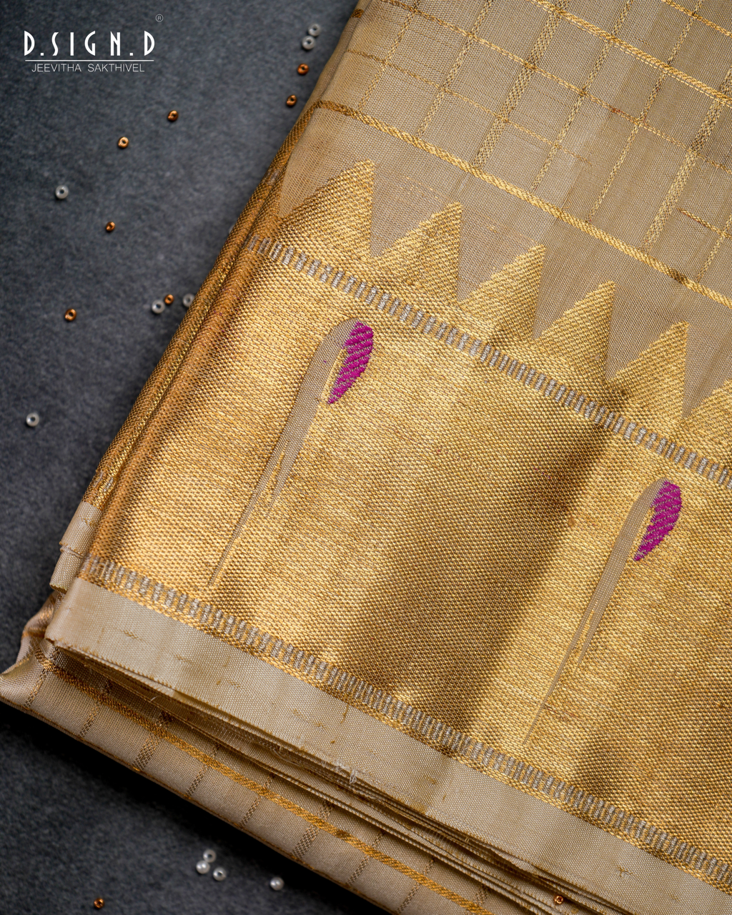 2G ZARI HANDLOOM PAITHANI DHOTI & VASTRAM 9x5