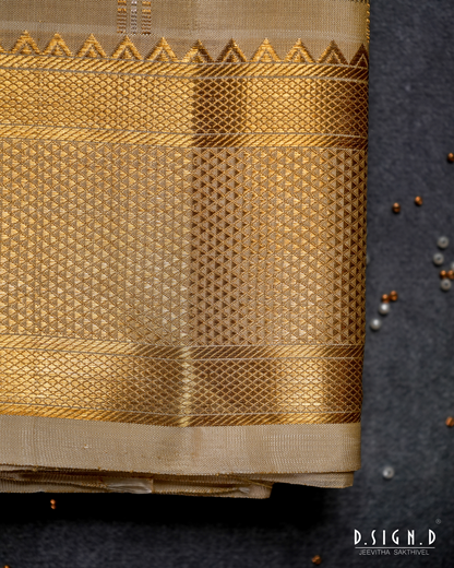 2G ZARI HANDLOOM CHECKS DHOTI & VASTRAM 9x5