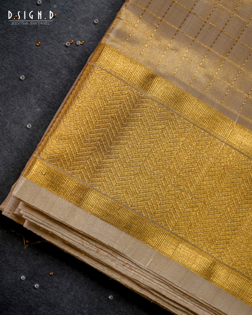 2G  ZARI HANDLOOM TISSUE PURE SILK DHOTI SET WITH SHIRT 9x5