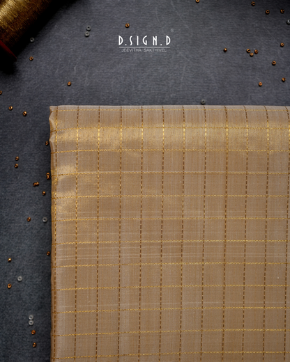 2G  ZARI HANDLOOM TISSUE PURE SILK DHOTI SET WITH SHIRT 9x5