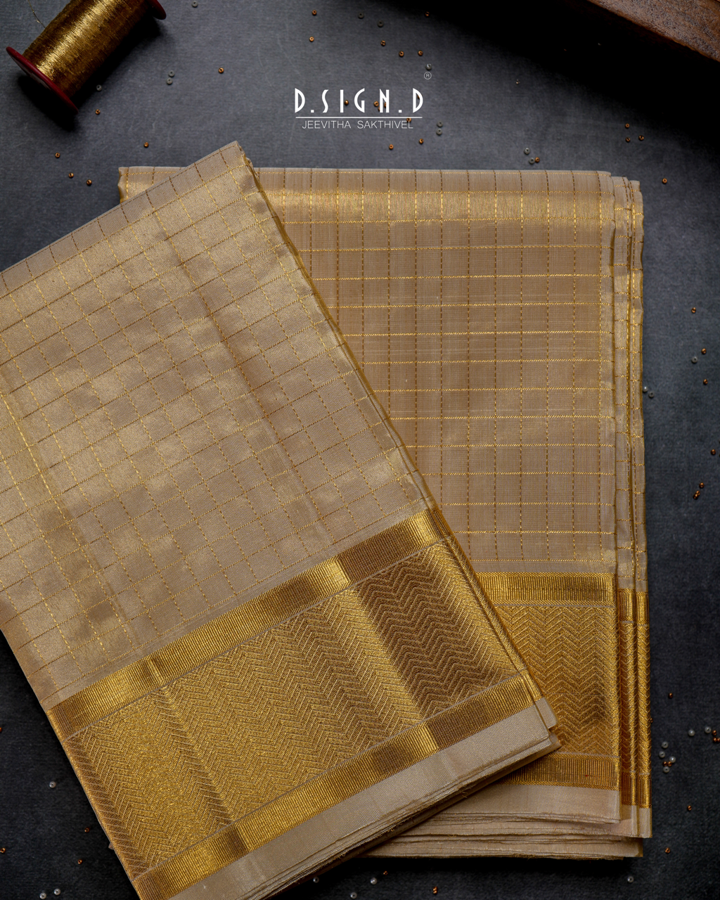 2G  ZARI HANDLOOM TISSUE PURE SILK DHOTI SET WITH SHIRT 9x5