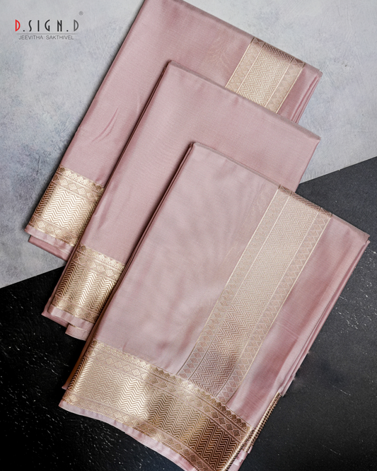 BRIDAL ROSE CLASSIC FINE SILK DHOTI SET