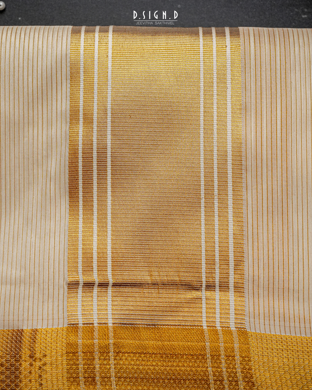 Off-white Cotton Silk Dhoti