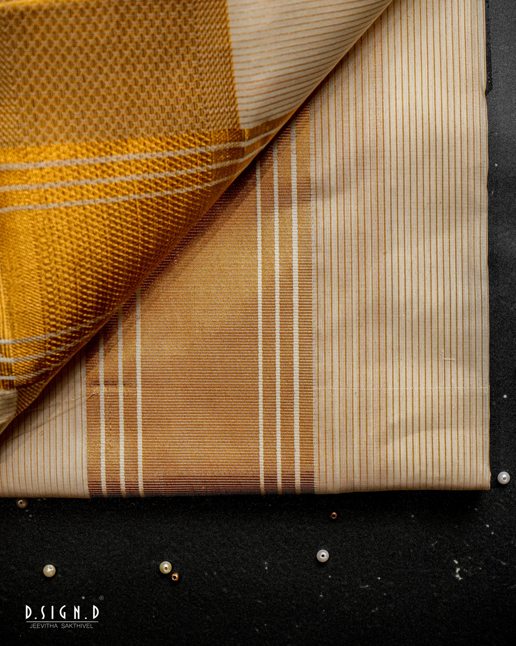 Off-white Cotton Silk Dhoti