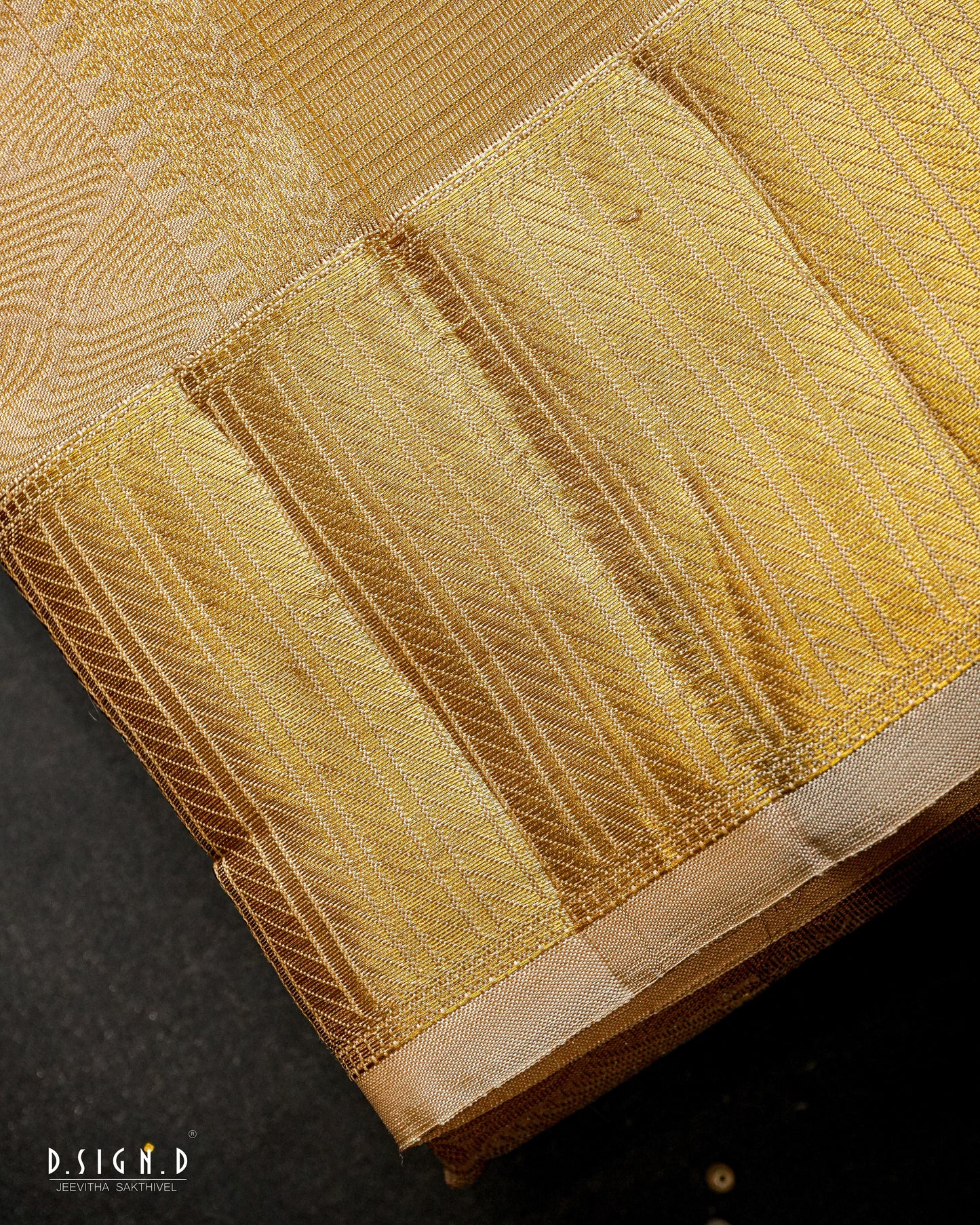 AAZHI PURE SILK DHOTI AND VASTRAM & SHIRT - CELESTIAL GOLD