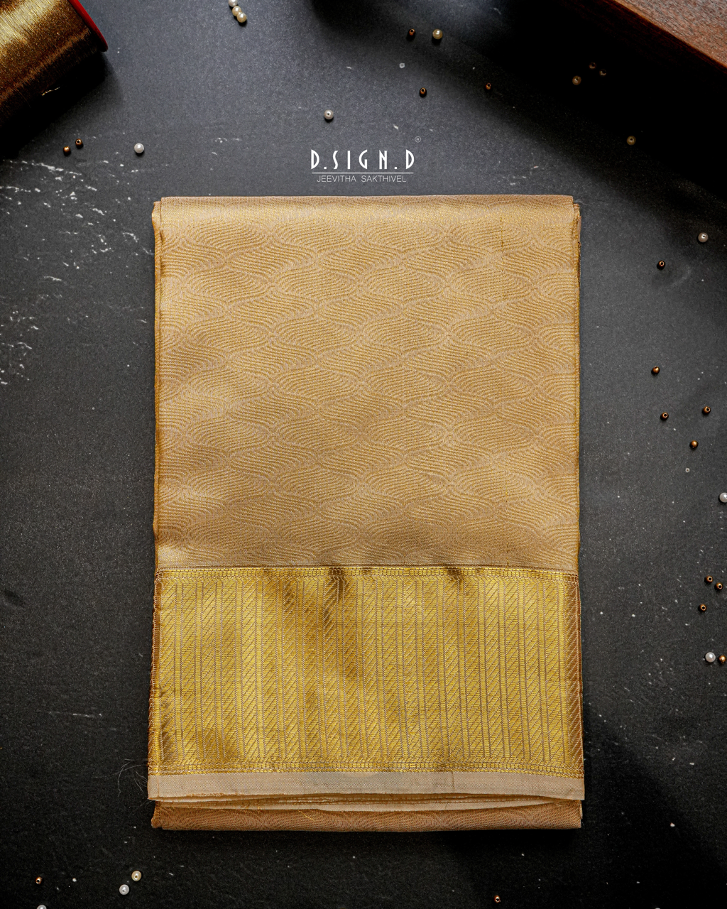 Aazhi- Celestial gold Spl Silk Blend Dhoti