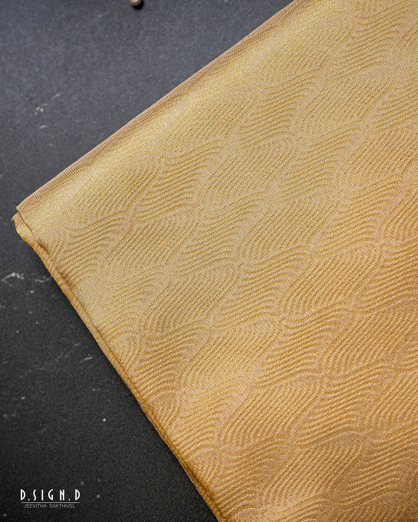 AAZHI PURE SILK DHOTI AND VASTRAM & SHIRT - CELESTIAL GOLD