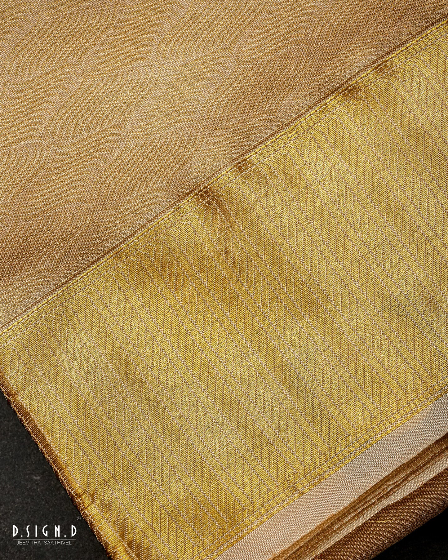 AAZHI PURE SILK DHOTI AND VASTRAM & SHIRT - CELESTIAL GOLD