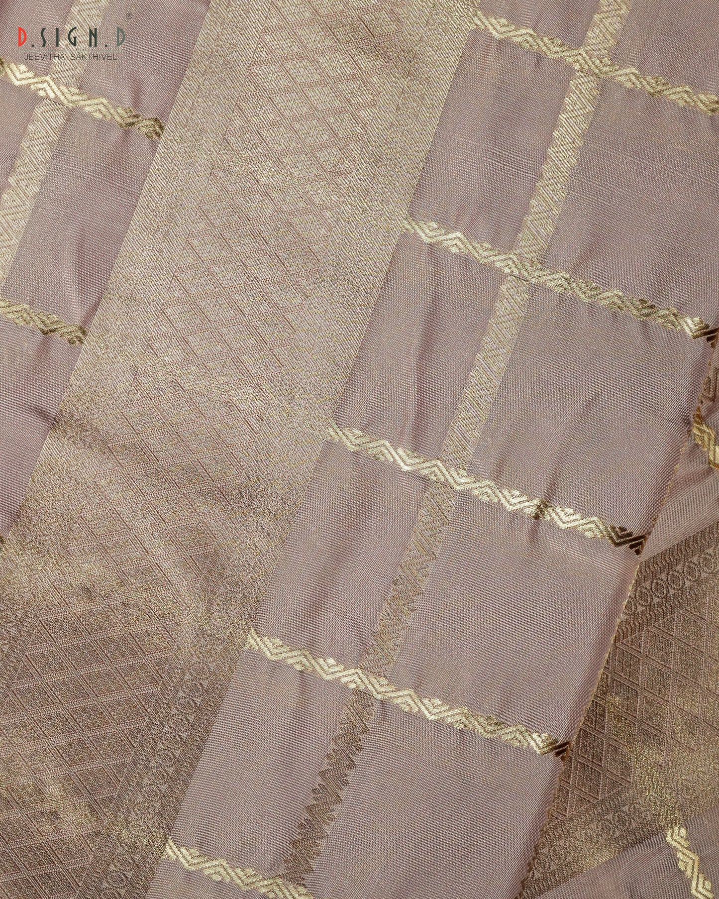 ROSE GOLD KATTAM FINE SILK DHOTI SET
